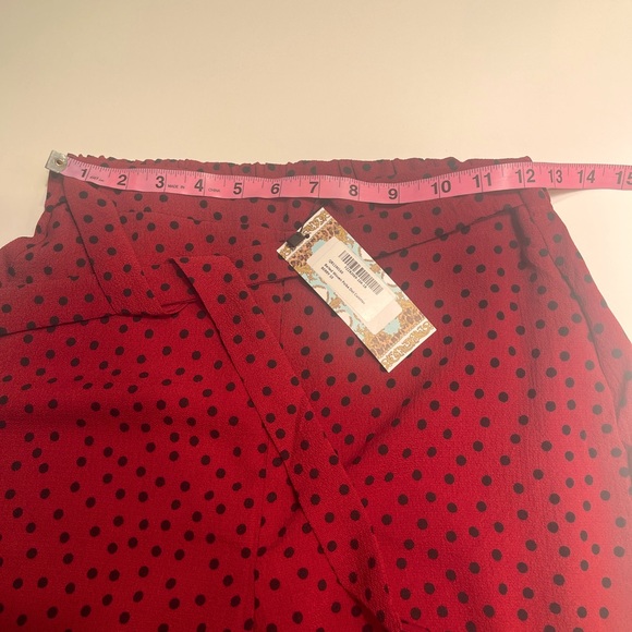 NWT Belted Berry Polka Dots Culottes Pants Size 6/M - Picture 8 of 10